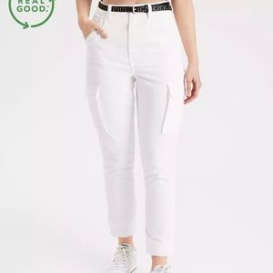 AE highest waist cargo mom jeans